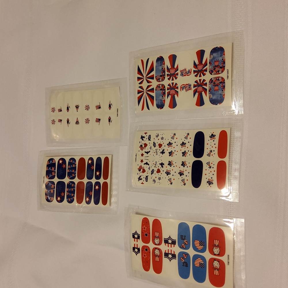 Patriotic Nail Polish Strips